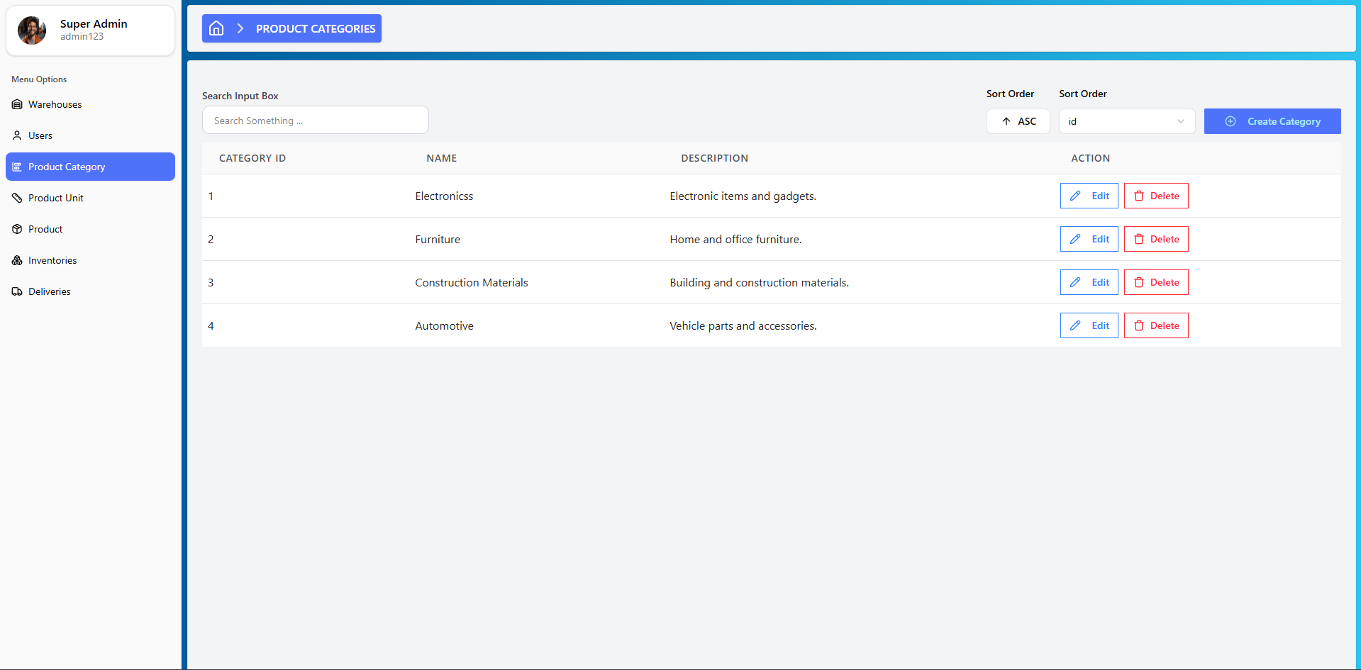 Product Categories